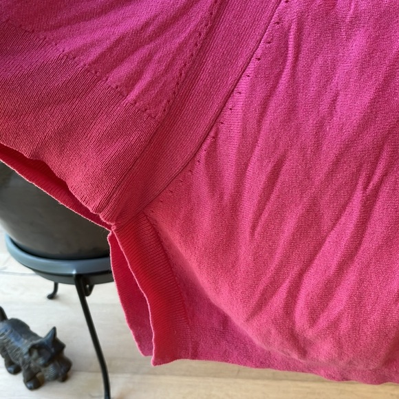 GUC pink 100% cashmere Juicy Couture poncho with stitched sleeve opening - Picture 5 of 11